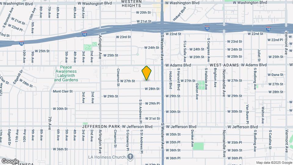 2074 W 27th St Map and Location Details