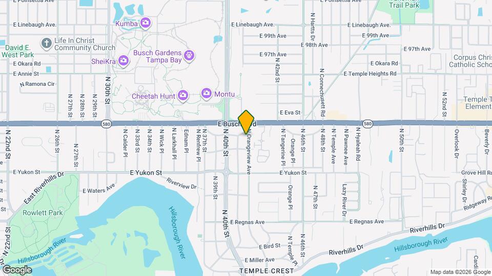 8810 N Orangeview Ave Mapa y Detalles de la Ubicación