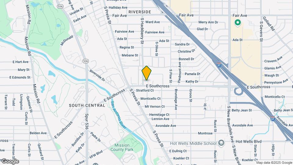 1501 E Southcross Blvd Map and Location Details
