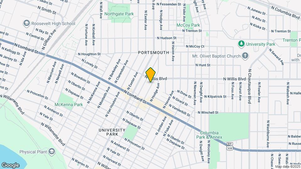 7907 N Hereford Ave Map and Location Details