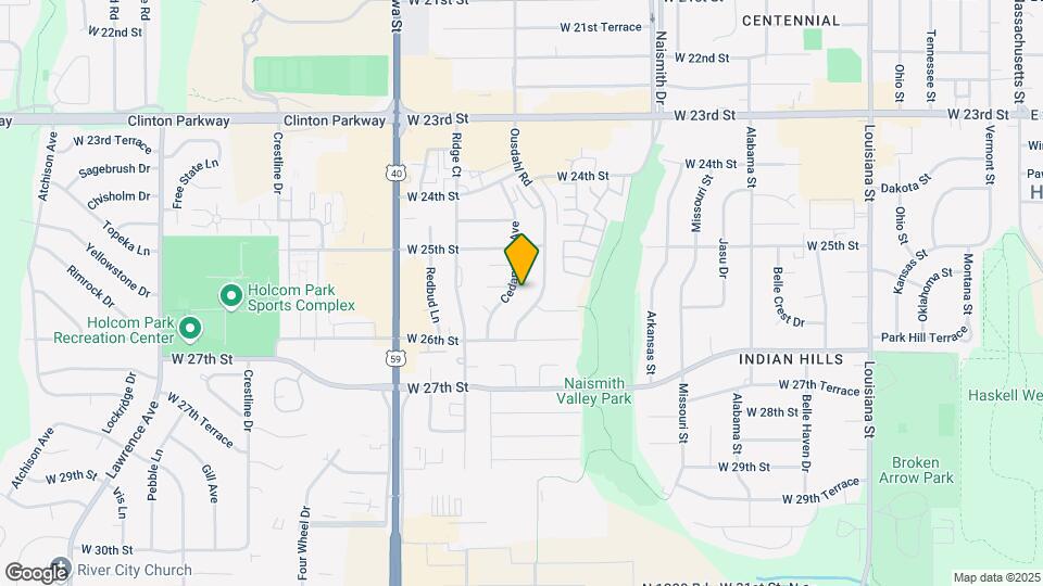2540 Cedarwood Ave Map and Location Details
