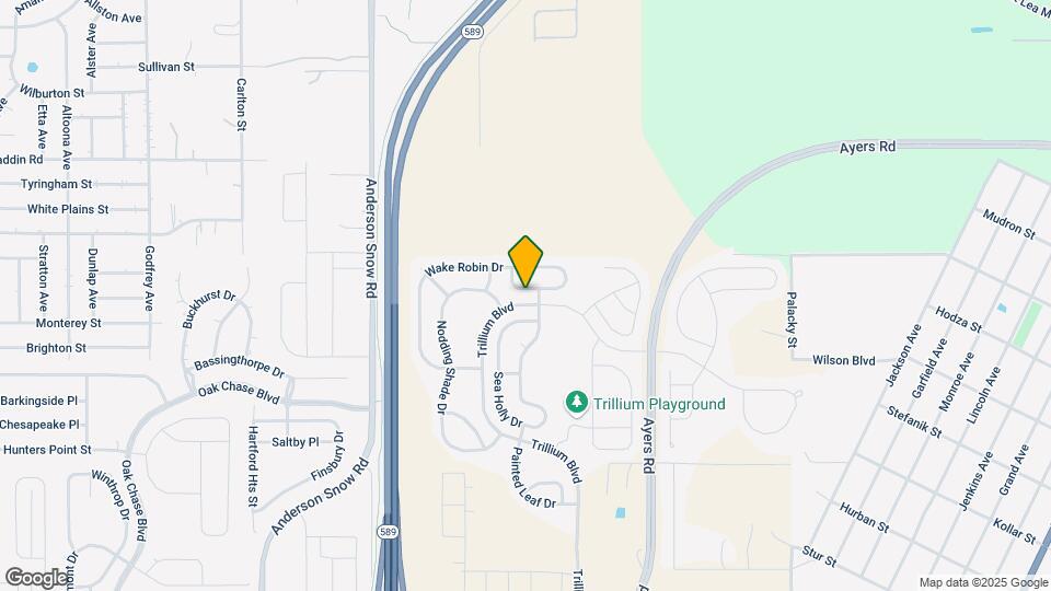 14823 Wake Robin Dr Map and Location Details