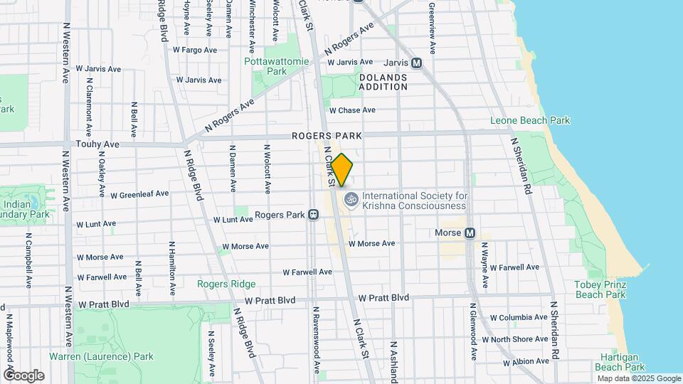 1734 W Greenleaf Ave Map and Location Details