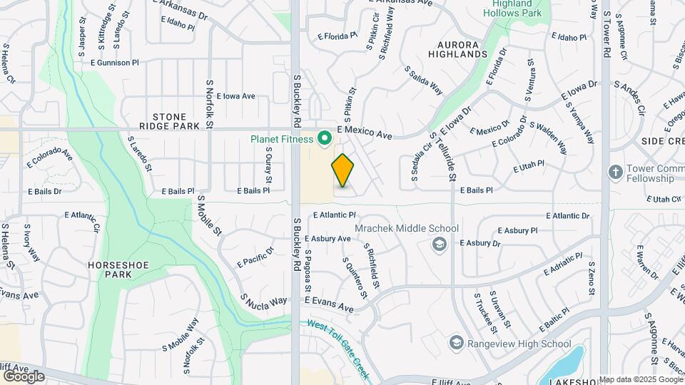 1832 S Pagosa Way Map and Location Details