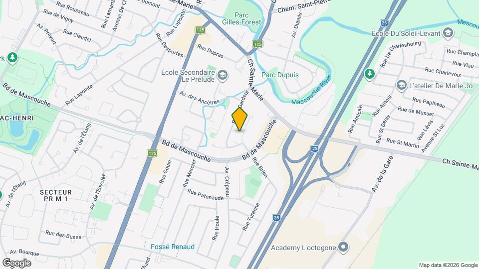 965 Locas Rue Map and Location Details