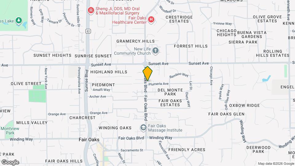 11016-11018 Fair Oaks Blvd Map and Location Details