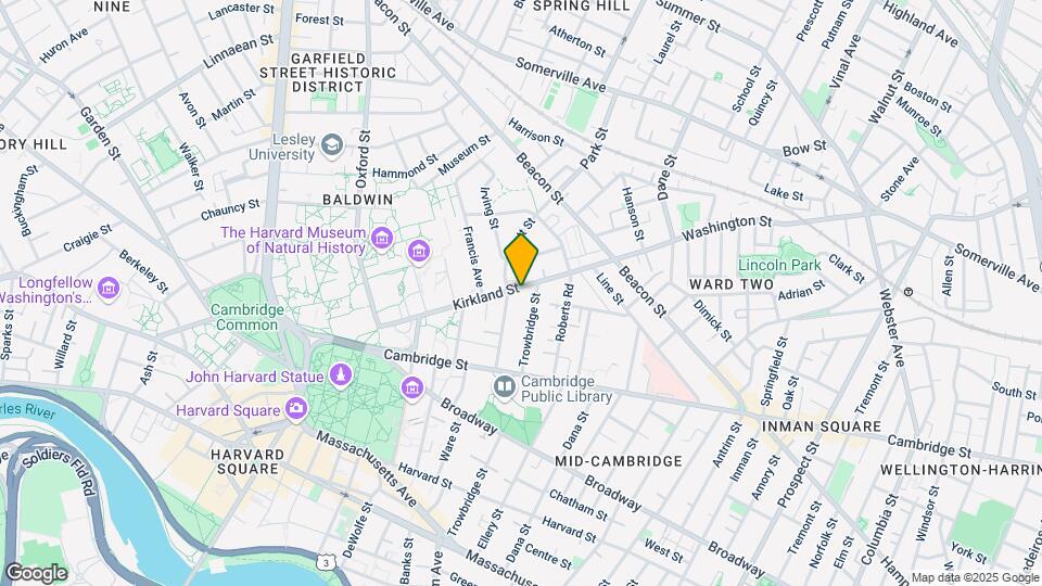 70 Kirkland St, Unit 4 Mapa y Detalles de la Ubicación