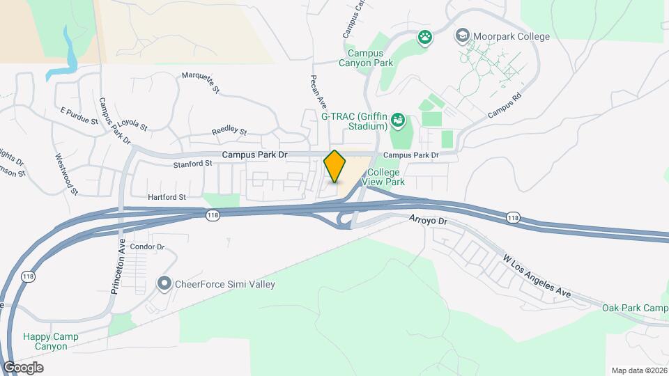 15266 Campus Park Dr, Unit Moorpark Condo Map and Location Details