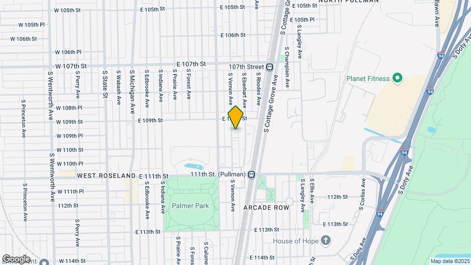 10931 S Vernon Ave Mapa y Detalles de la Ubicación