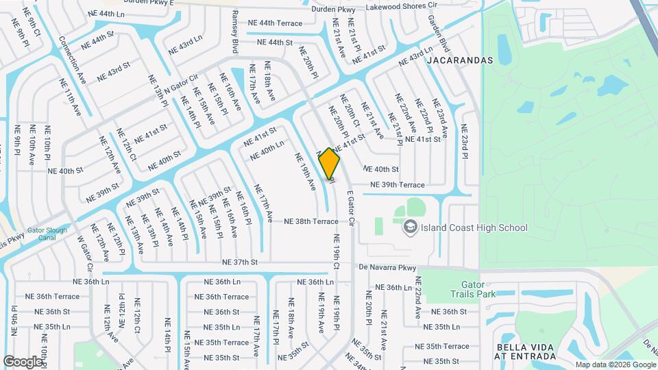 3918 NE 19th Pl Map and Location Details