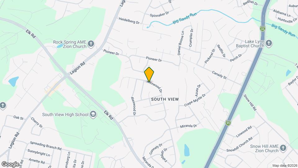 1045 Alexwood Dr Map and Location Details