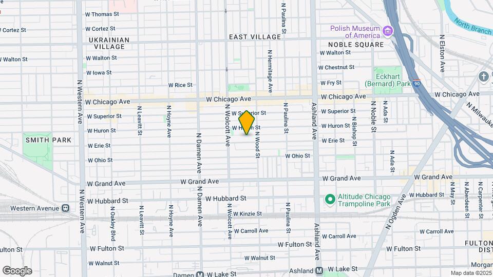 1822 W Erie St Map and Location Details