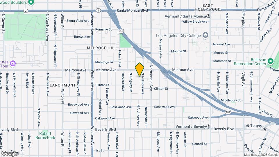 629 N Ardmore Ave Mapa y Detalles de la Ubicación