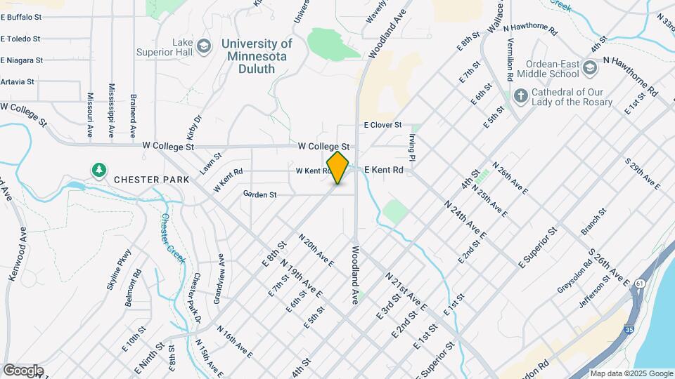 2104 E 8th St Map and Location Details