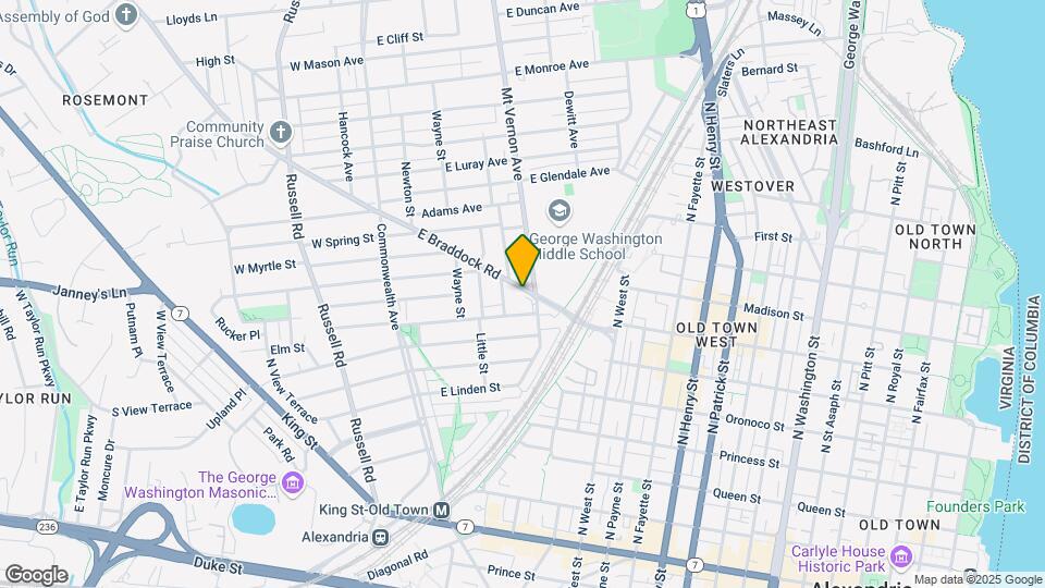 309 E Braddock Rd Map and Location Details