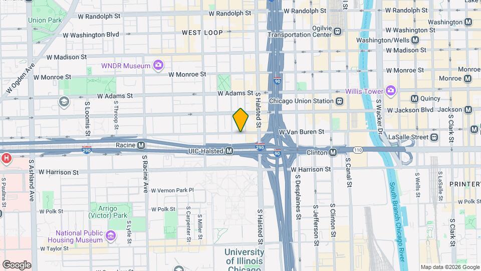 849 W Van Buren St Map and Location Details