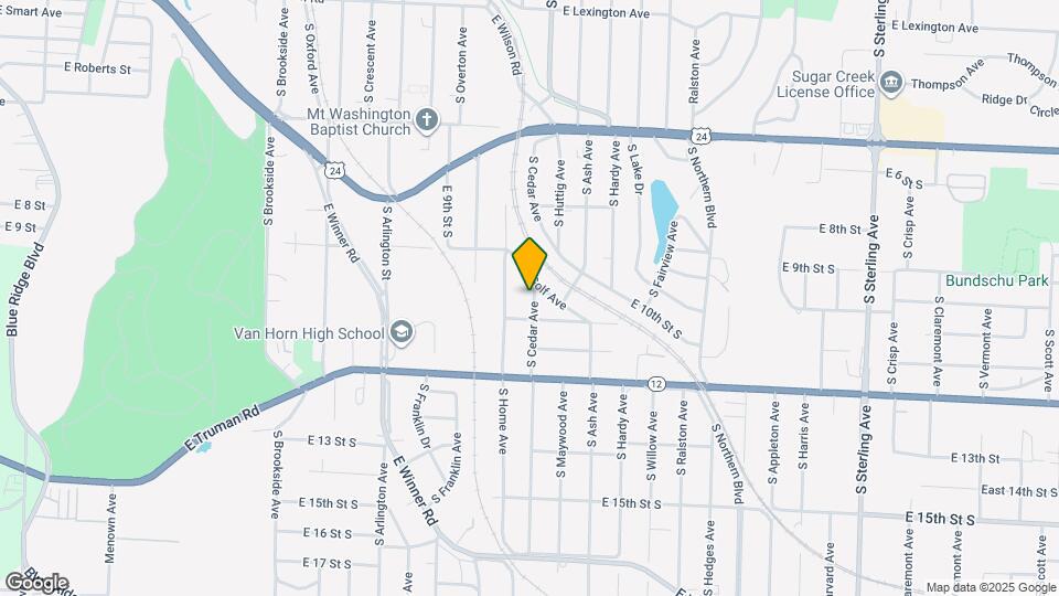 902 S Cedar Ave Map and Location Details