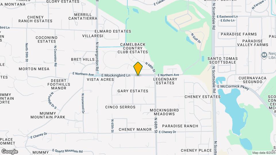 6701 E Mockingbird Ln Map and Location Details