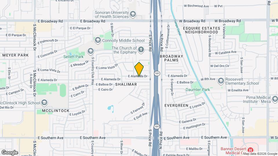 2157 E Alameda Dr Mapa y Detalles de la Ubicación