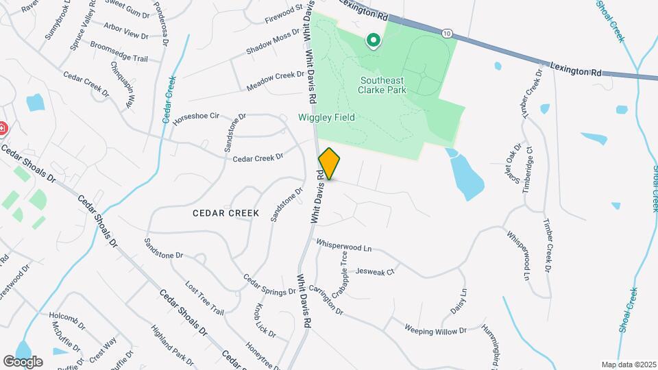 627 Whit Davis Rd Map and Location Details