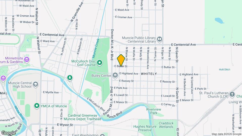 1303 E Butler St Map and Location Details