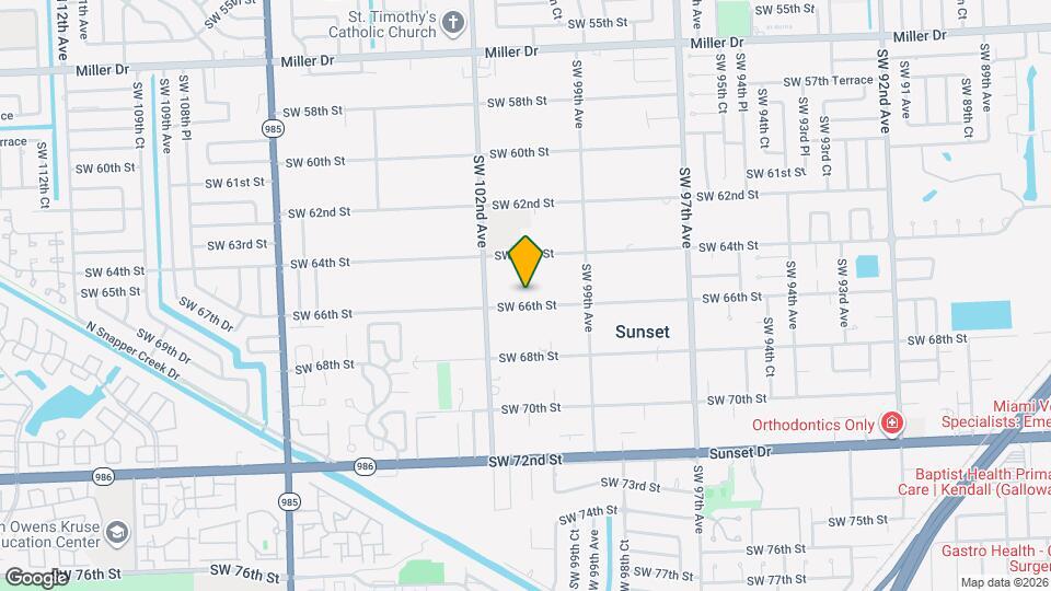 10005 SW 66th St Map and Location Details