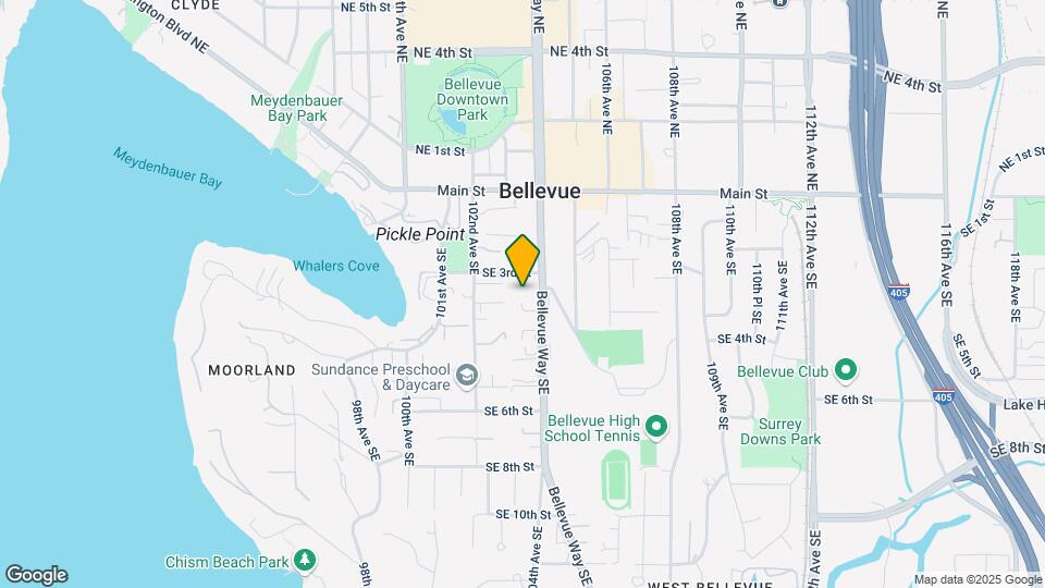 321 Bellevue Way SE Map and Location Details