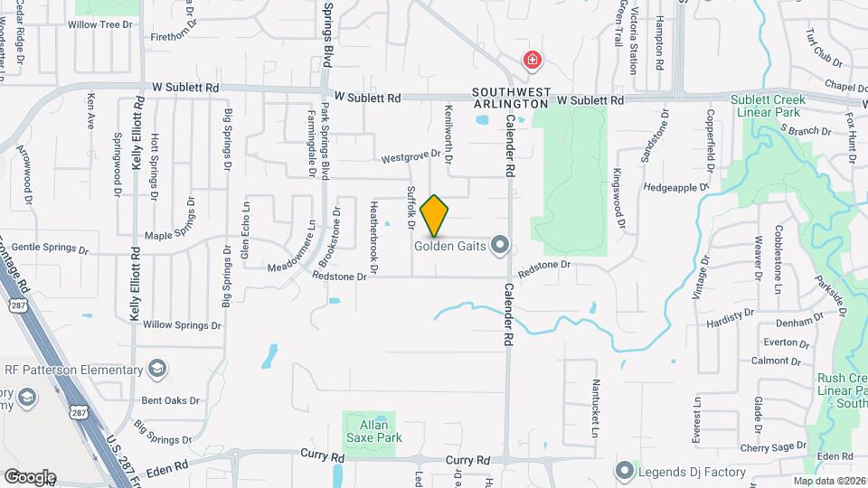 3318 Summergrove Dr Map and Location Details