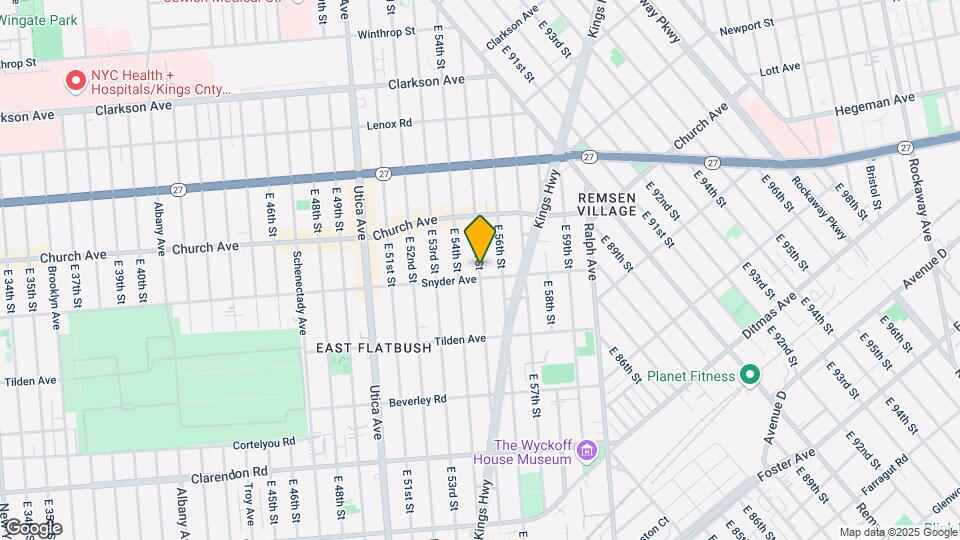 294 E 55th St Map and Location Details