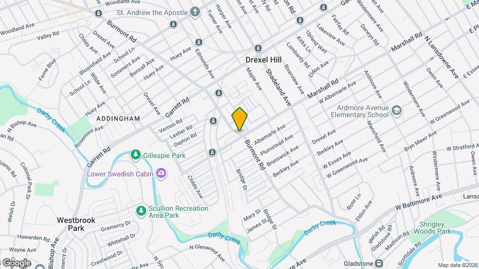 302 Burmont Rd Map and Location Details