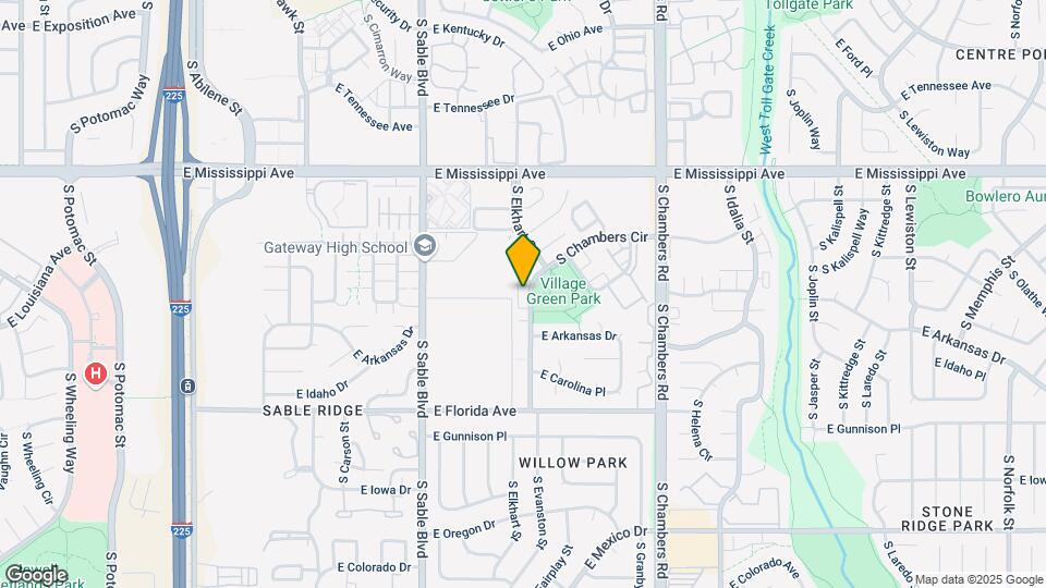 1329 S Chambers Cir-Unit -D Map and Location Details