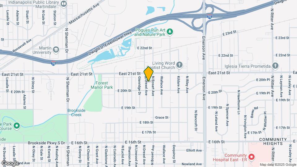 2021 N Drexel Ave Map and Location Details