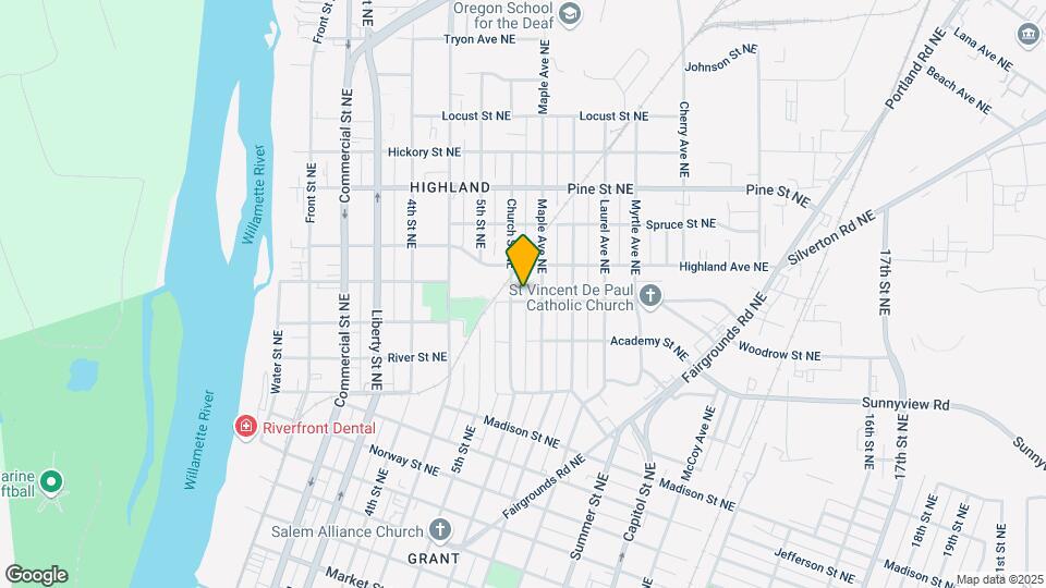 645 Columbia St NE Map and Location Details