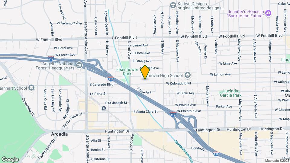 251 E Colorado Blvd Map and Location Details
