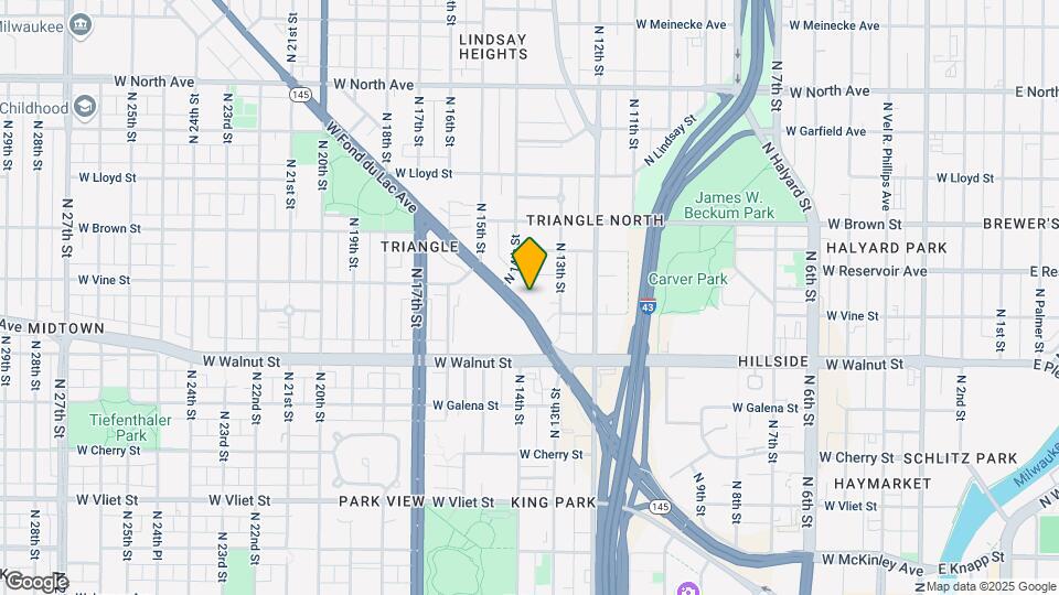 1360 W Fond Du Lac Ave Map and Location Details