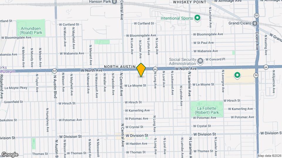 1519 N Linder Ave Map and Location Details