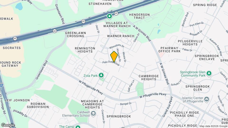 916 Palo Duro Loop Map and Location Details