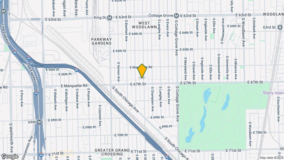 6640 S Saint Lawrence Ave Map and Location Details