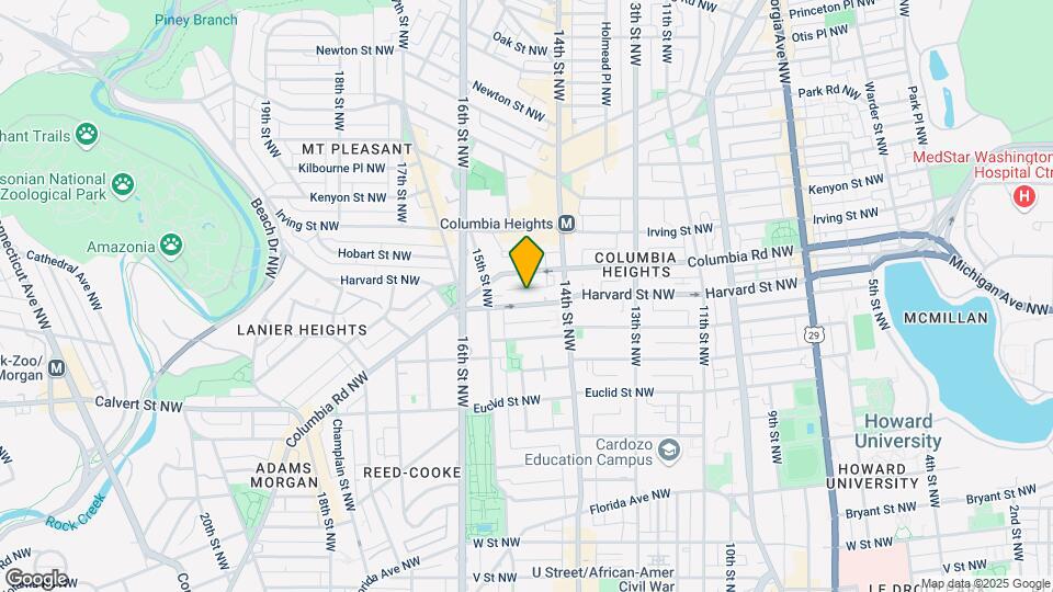 1441 Harvard St NW Map and Location Details