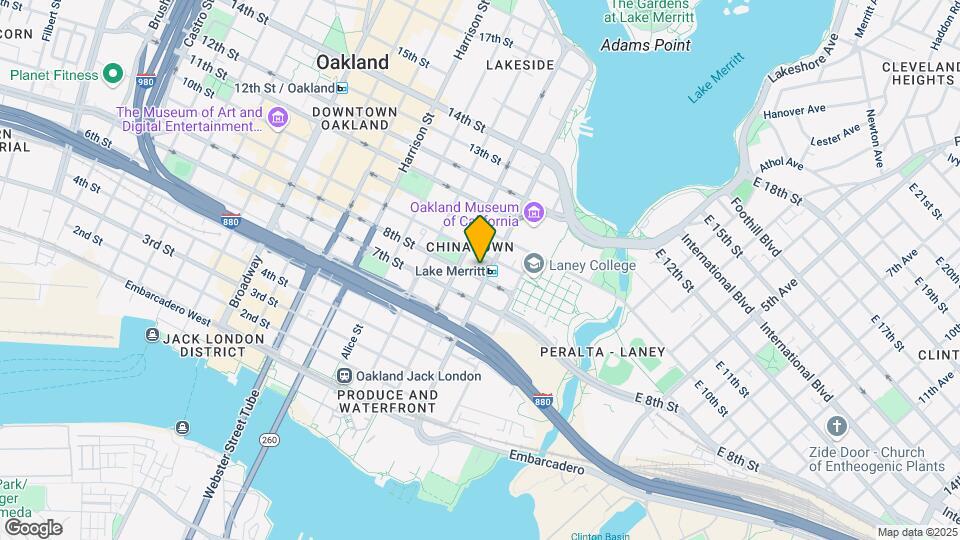 Lake Merritt Bart Map and Location Details