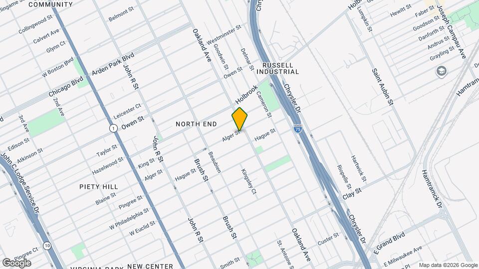 656 Alger St Map and Location Details