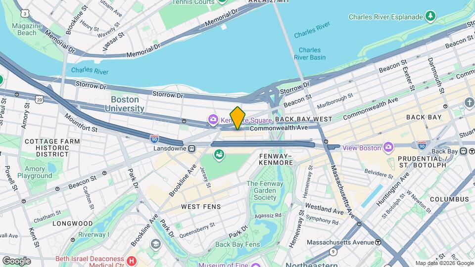 500 Commonwealth Ave, Unit 3A Mapa y Detalles de la Ubicación