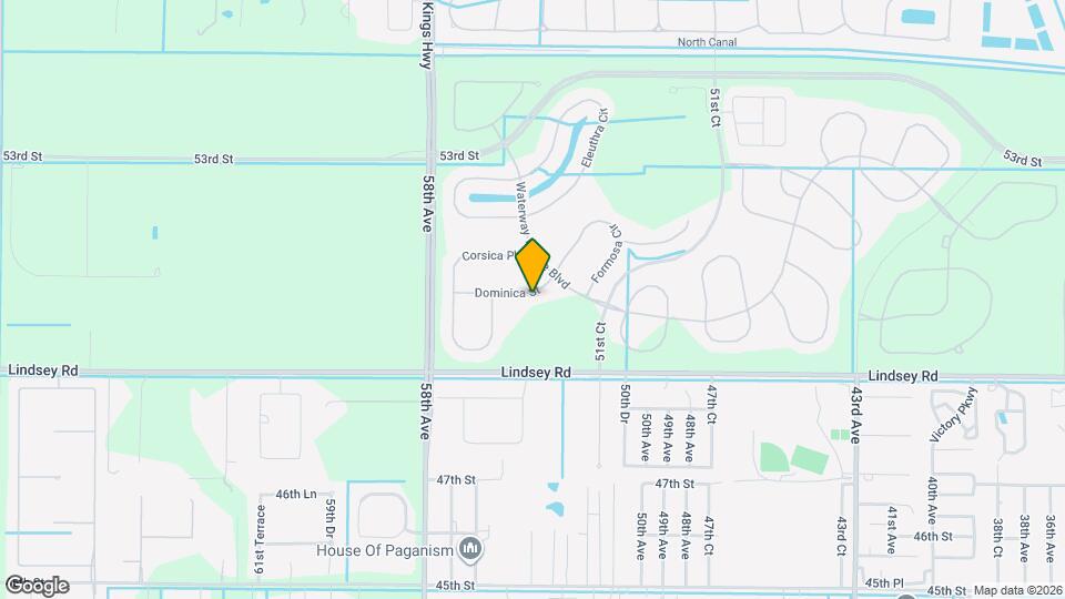 5395 Dominica St Map and Location Details