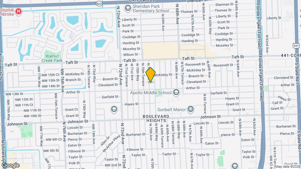 1321 N 69th Way, Unit RM#1 Map and Location Details