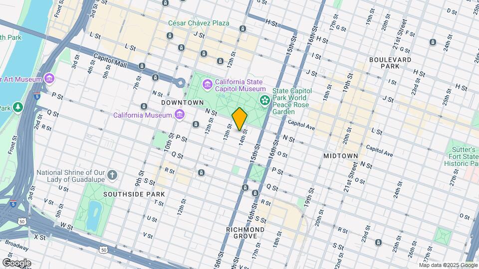 1327 O St Mapa y Detalles de la Ubicación