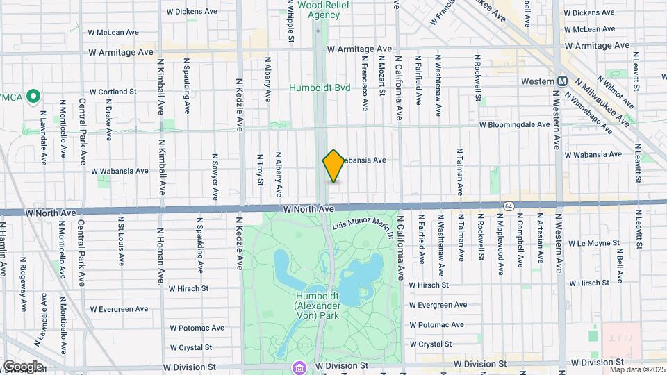 1627 N Humboldt - 3A-Unit -3A Map and Location Details