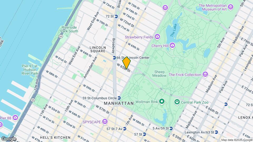 10 W 65th St Map and Location Details