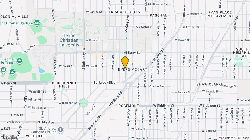 3214 McCart Ave Map and Location Details