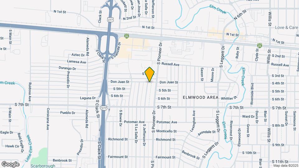 401 S Jefferson Dr Map and Location Details