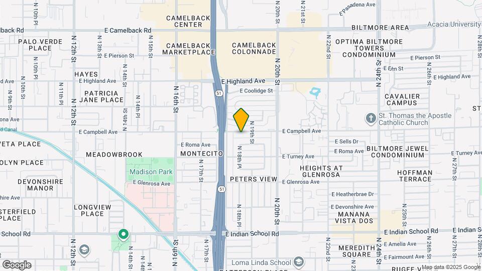 1811 E Campbell Ave Map and Location Details